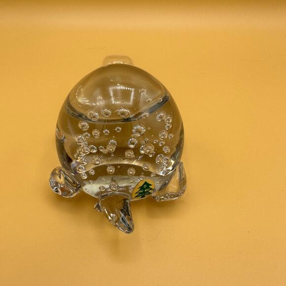 Vintage Crystal Turtle Figurine Paperweight Leonard Silver - Picture 5 of 11